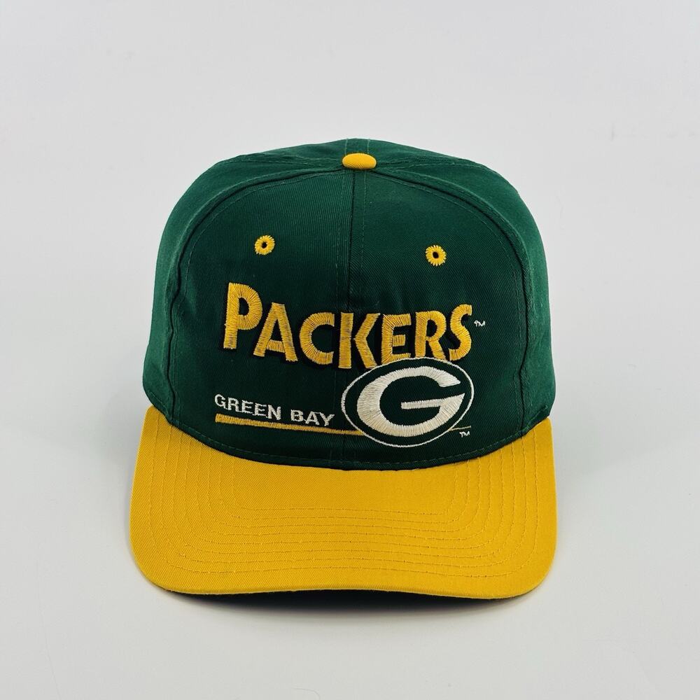 Vintage Green Bay Packers Eastport Snapback Hat Cap Twill 90s Vtg One Size NFL
